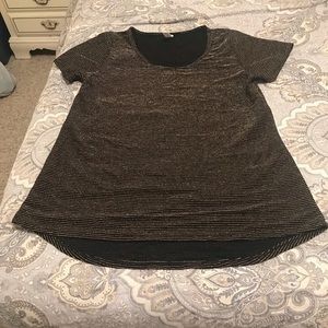 LuLaRoe Simply Comfortable Black&Gold Large Top